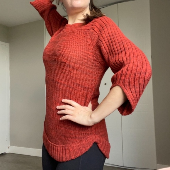 Cute 3/4 sleeve autumn sweater - Picture 2 of 4